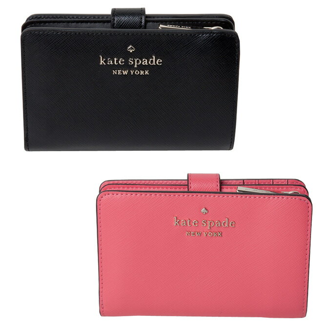 ケイトスペード kate spade 二つ折り財布 ステイシー ミディアム コンパクト バイフォールド レディース wlr00128