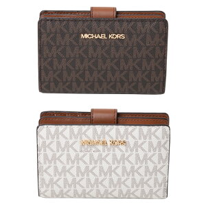 マイケルコース MICHAEL KORS 二つ折り財布 ジェット セット トラベル シグネチャー ビルフォールド レディース 35f8gtvf2b