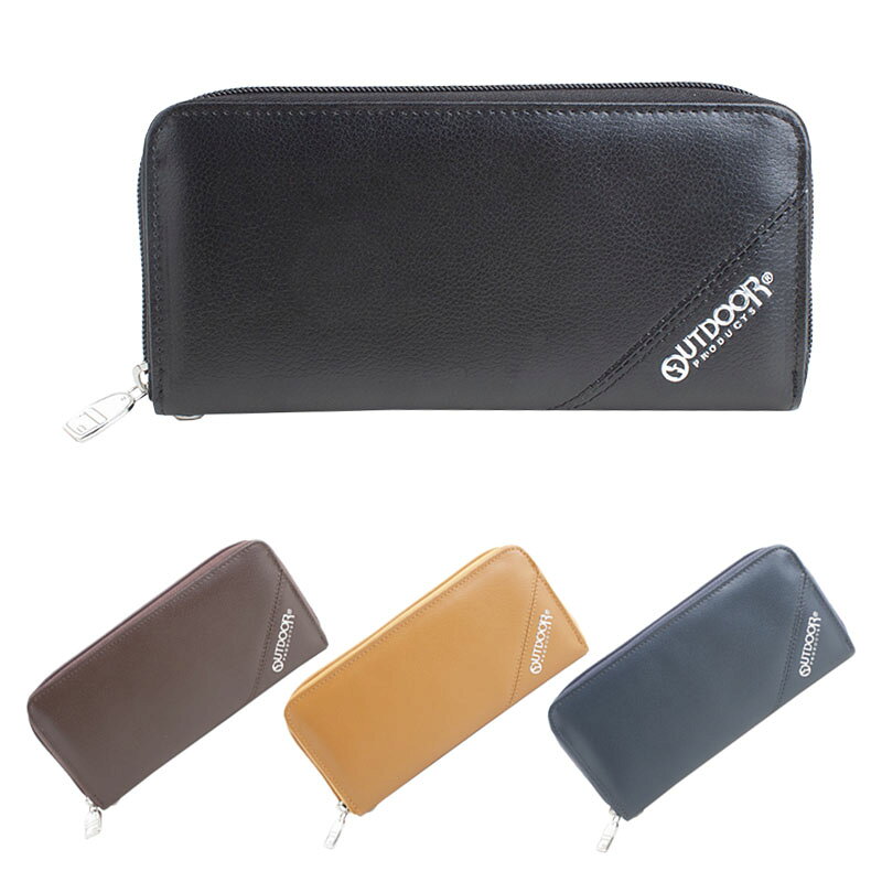 楽天サウスコーストアウトドアプロダクツ OUTDOOR PRODUCTS ラウンドファスナー長財布 牛床革 フォーミング ロゴ メンズ 22469033 ネコポスでお届け 日本正規品