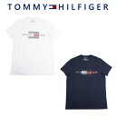 トミーヒルフィガー TOMMY HILFIGER Tシャツ フロント ロゴ 半袖 メンズ 丸首 おしゃれ トップス 09t4325 ラッピング不可 ネコポスでお届け
