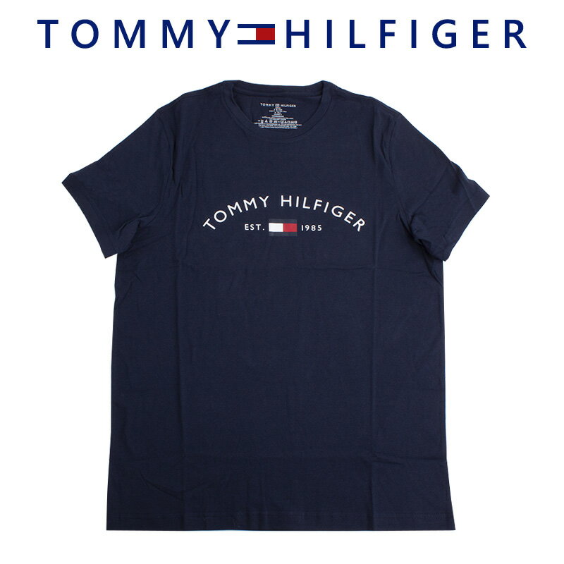 トミーヒルフィガー TOMMY HILFIGER Tシャツ フロント ロゴ 半袖 メンズ 丸首 おしゃれ トップス 09t4327 ラッピング不可 ネコポスでお届け