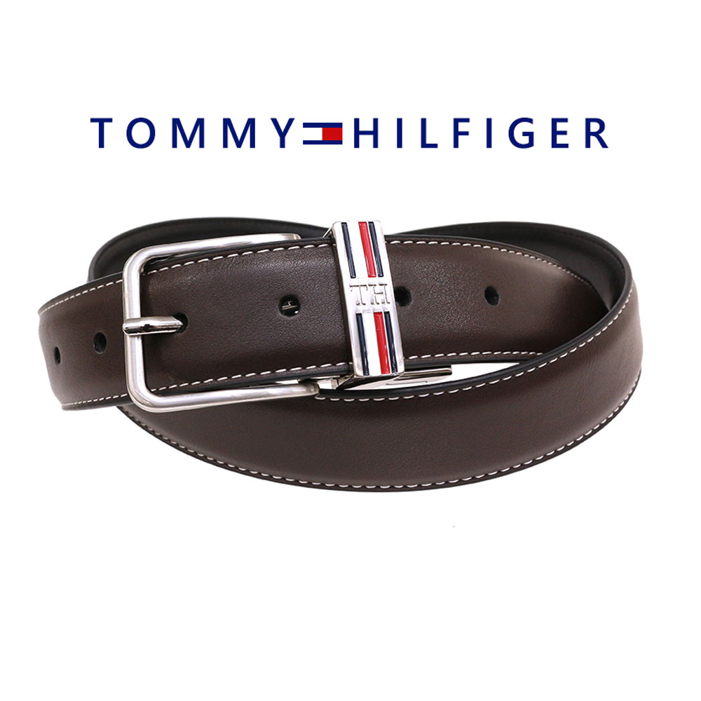 トミーヒルフィガー TOMMY HILFIGER ベルト メンズ 本革 レザー ロゴ ビジネス スーツ ギフト メンズ リバーシブル 11tl020037 プレゼント ギフト ラッピング
