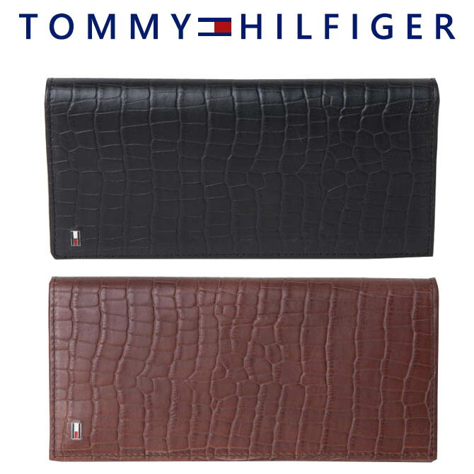 トミーヒルフィガー 財布（メンズ） トミーヒルフィガー 財布 メンズ TOMMY HILFIGER STK 型押し デザイン 長財布 31tl190004