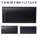 トミー ヒルフィガー 財布（メンズ） トミーヒルフィガー TOMMY HILFIGER 二つ折り長財布 ロゴ レザー メンズ 31tl19x019