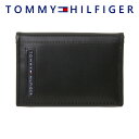 トミーヒルフィガー TOMMY HILFIGER 名刺入れ レザー ロゴ メンズ カードケース 31tl20x026 BOX付 プレゼント ギフト ラッピング
