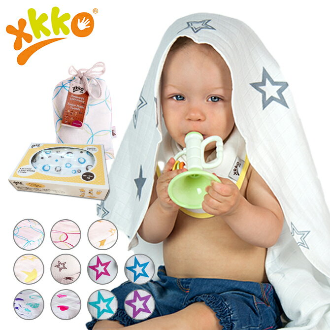 キコー XKKO おくるみ ベビー 赤ちゃん 出産祝いギフト 男の子 女の子 キッズ BOX付 日本正規品 xkkookurumi XKKOとは元は布おオムツ専門のメーカーです。 赤ちゃんの肌にとても優しいバンブー繊維の商品を開発。 その高いクオリティーが評判のチェコのブランドです。 カシミヤのように柔らかいため、肌の弱いお子様にも安心してご使用頂けます。 ブランド キコー/XKKO アイテム おくるみ サイズ サイズ:約120cm×約120cm 素材表記 素材:バンブー繊維70％ コットン30％ 【商品の性質上、最初の数回はホコリや毛羽が落ちやすく なっております。 何度かお洗濯をして頂けると改善され、さらに肌馴染みよく柔らかい質感になります。】 備考 できるだけ忠実に再現するよう努力しておりますが、ディスプレイ画面等の環境上、ページで見た色と実際の商品の色とは多少違う場合がございます。ご不明な点はお問い合わせください。 おすすめ ポイント まるでお母さんのお腹の中にいたころのような心地よさを感じる柔らかさが特徴のおくるみです。