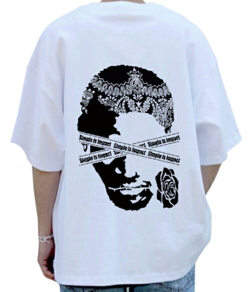 【送料無料!ステッカープレゼント】Tシャツ 半袖 ストリートファッション おしゃれ 高品質 白 黒 ホワイト ブラック 送料無料 送料込み かっこいい ストリートブランド ユニセックス デニスロッドマン ロッドマン NBA バスケ ジョーダン シカゴブルズ バンダナ柄