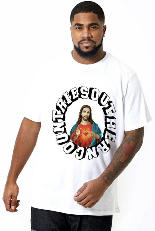 Rakuten - ★Tシャツ 半袖 メンズ ストリートファッション おしゃれ 高品質 かっこいい ストリートブランド ユニセックス ストリート系 トレンド メンズ オーバーサイズ B系 ヒップホップ系 韓国系 大人 夏 春 コーデ B系 チカーノ 春 夏 B系スタイル コーデ キリスト 西海岸