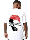 ★T-shirt Tシャツ tシャツ 春 夏 半袖 お洒落 ストリート系 白 HIPHOP 西海岸 チカーノ ロゴ バックプリント かっこいい かわいい シンプル ペイズリー柄 バンダナ柄 お出かけ 運動着 パジャマ プレゼント 誕生日 ギフト 彼氏 彼女 B系 ロッドマン NBA ジョーダン バスケ