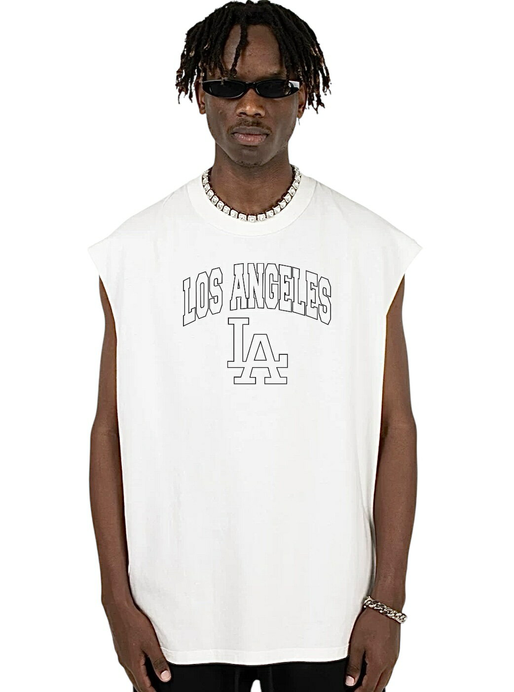 Rakuten - Tシャツ タンクトップ 切りっぱなし お洒落 おしゃれ スポーツ ヒップホップ系 HIPHOP 20代 30代 大人 ダンス衣装 夏 春 コーデ ストリート系 ストリート 白 黒 可愛い ストリート系 ストリートブランド カッコイイ かっこいい NY 学園祭 衣装 誕生日 プレゼント ロゴ 可愛い