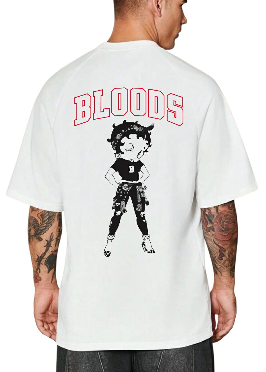 Rakuten - Tシャツ tシャツ 半袖 お洒落 おしゃれ スポーツ 送料無料 ヒップホップ系 HIPHOP 20代 30代 大人 ダンス衣装 夏 春 コーデ ストリート系 ストリート 白 黒 可愛い ストリート系 ストリートブランド カッコイイ かっこいい 誕生日 プレゼント ロゴ 可愛い ベティちゃん