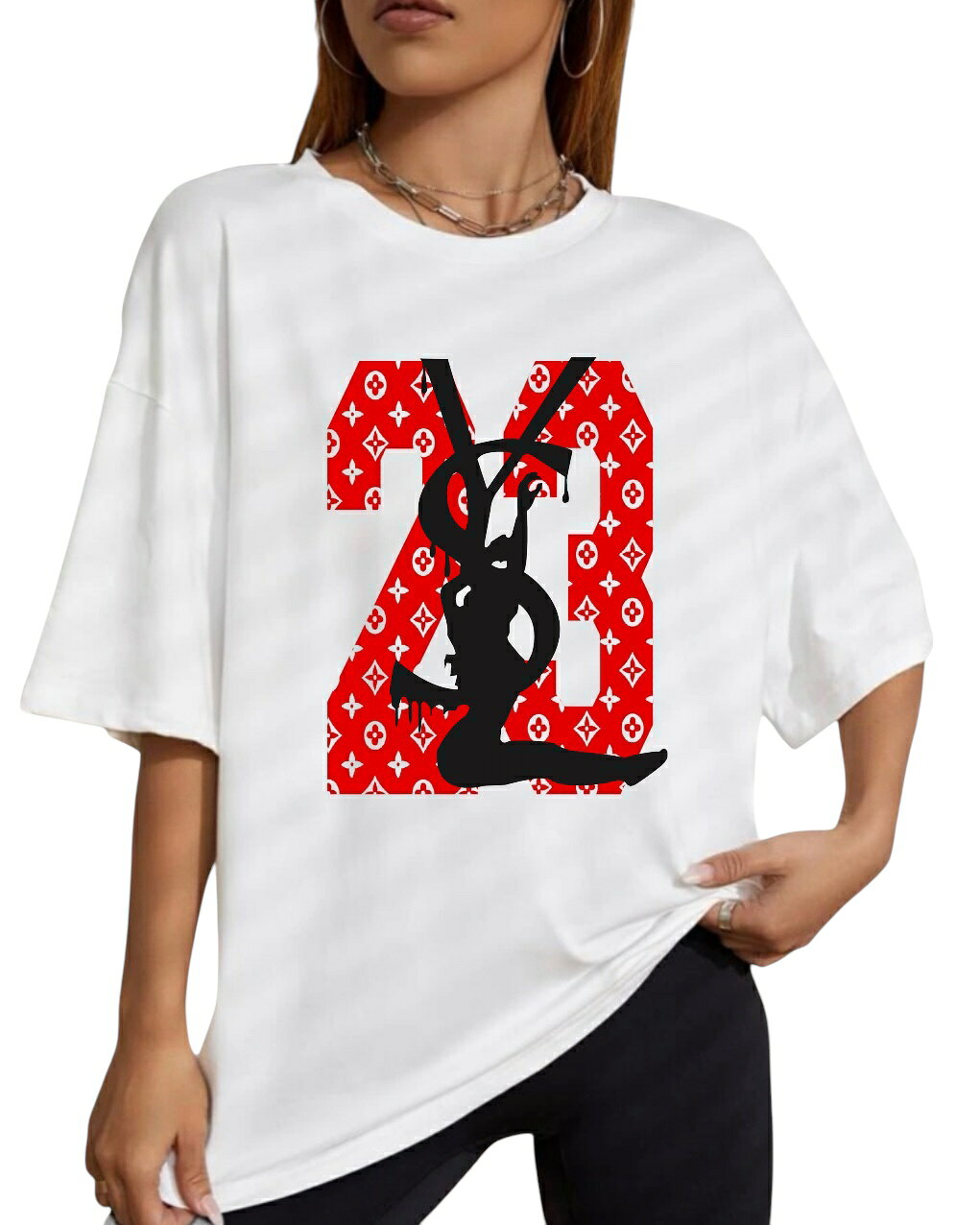 Rakuten - Tシャツ tシャツ 半袖 お洒落 おしゃれ スポーツ 送料無料 ヒップホップ系 HIPHOP 20代 30代 大人 ダンス衣装 夏 春 コーデ ストリート系 ストリート 白 黒 可愛い ストリート系 ストリートブランド カッコイイ かっこいい 誕生日 プレゼント ロゴ 可愛い 23 ジョーダン