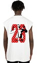 【Black Blood Brothers】Tシャツ tシャツ 半袖 メンズ カットオフ 切りっぱなし お洒落 おしゃれ スポーツ ヒップホップ系 ダンス衣装 夏 春 運動 バスケ ストリート系 ジョーダン かっこいい タンクトップ ロゴ 白 バスケウェア ランニングウェア ダイエット ダンク 23