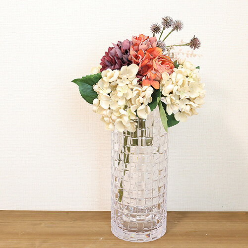 インテリア雑貨 フラワーベース 割れない花瓶 PVクリスタMOSAIC H35cm ポリカーボネート