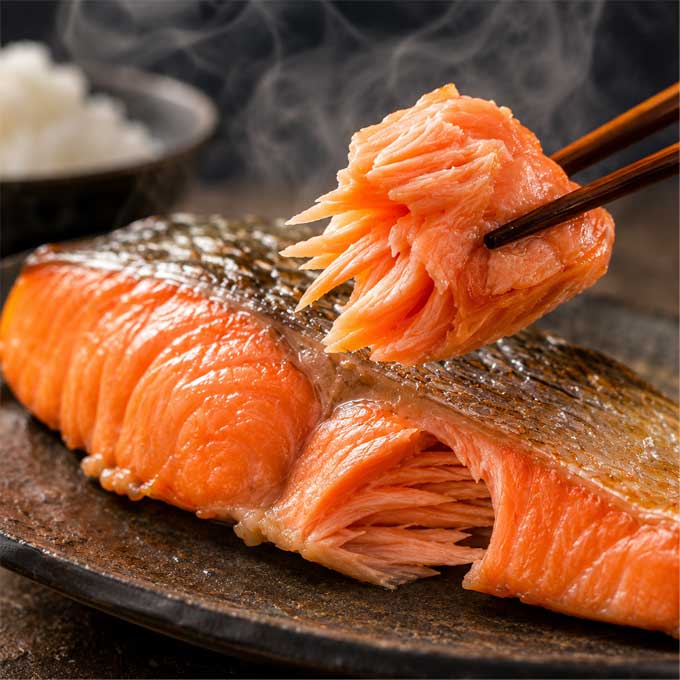 天然紅鮭 厚切り 甘塩 3切 切り身 冷凍 ご飯のお供 お弁当 焼き魚 お取り寄せ グル...