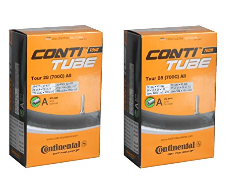 2本セット コンチネンタル Continental Tour28 All 700×32/47c チューブ 米式バルブ 32-622/47-622 (バルブ長40mm) [並行輸入品]