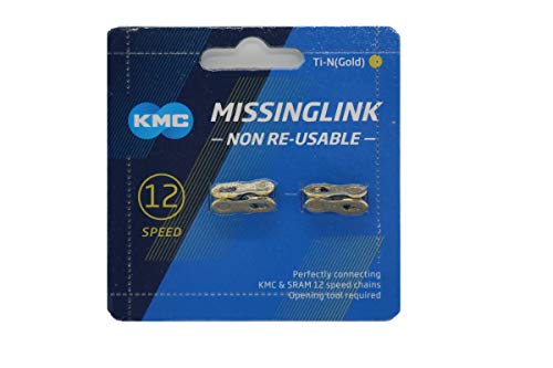 KMC ミッシングリンク 12速用/12S用/ 12スピード用 CL552-Ti-N Missing Link (ゴールド（Gold）) [並行輸入品]