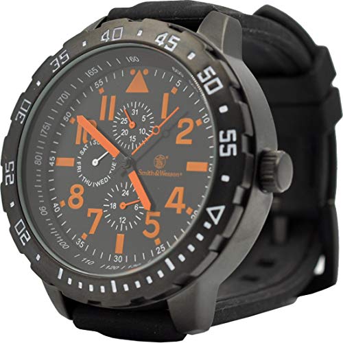 Smith & Wesson スミス＆ウェッソン ミリタリー腕時計 CALIBRATOR WATCH ORANGE/BLACK SWW-877-OR 並行輸入品 [並行輸入品]