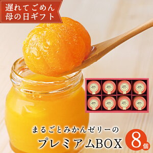 遅れてごめんね 母の日 ギフト プレゼント 送料無料 健康 グルメ 果物 スイーツ おしゃれ かわいい ギフト 無添加 まるごとみかんゼリーのプレミアムBOX<8個入> お中元 フルーツ 有田みかん 内祝い 早和果樹園