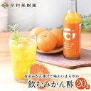 飲む酢 飲むお酢 飲むみかん酢20本入 ヒルナンデス 果実 果汁 送料無料 発酵食品 無添加 みかん 美味しい お手軽 有田 和歌山 早和果樹園 健康
