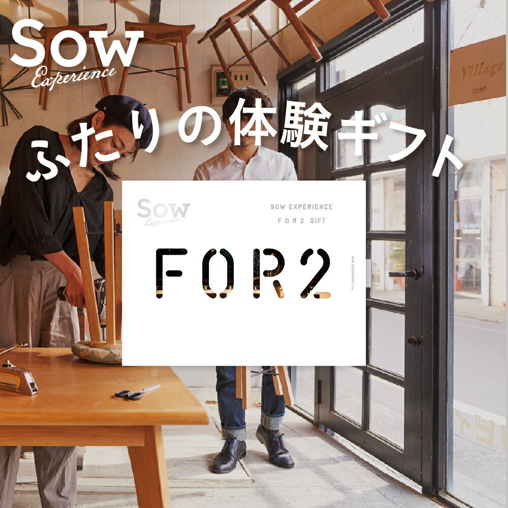 体験ギフト 『FOR2ギフト（BROWN）』 結婚祝い 結婚記念日 クリスマス 誕生日 プレゼント カタログギフト 母の日 父の日 両親 夫婦 新婚 退職祝い 贈り物 内祝い お返し【ソウエクスペリエンス】【あす楽 送料無料】