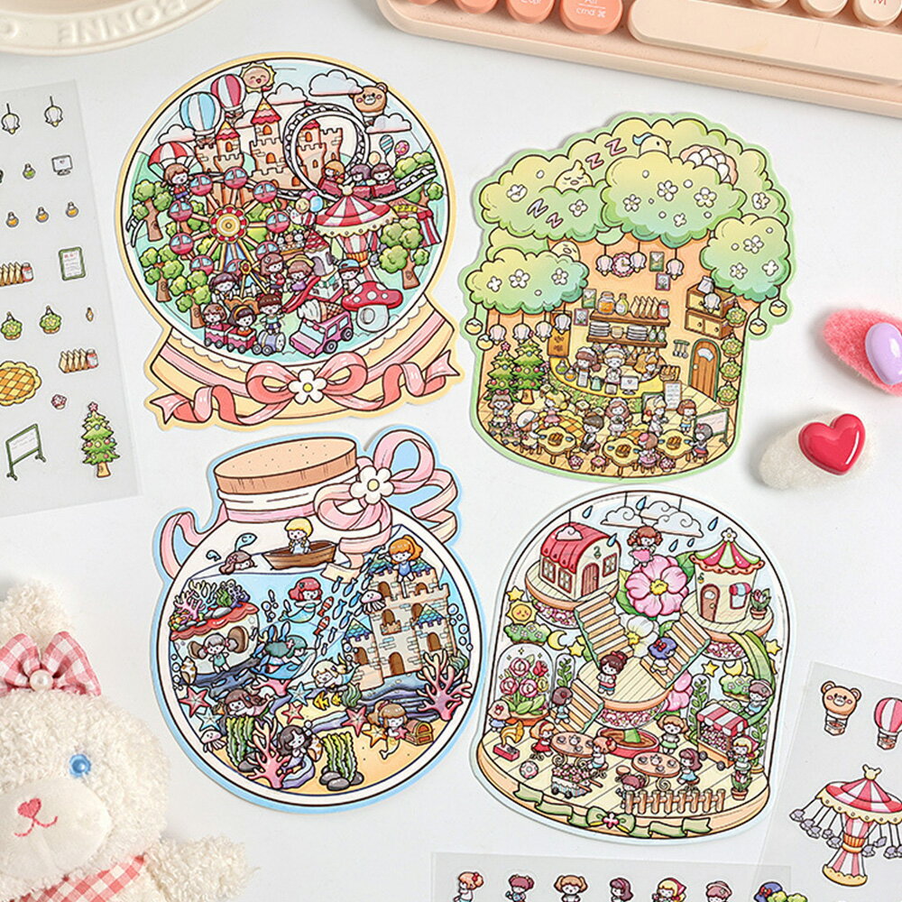 3dシール キャラクター ストレス解消 グッズ おもしろ ハウスステッカー 3d 手帳 シール デコ 紙 ドー..