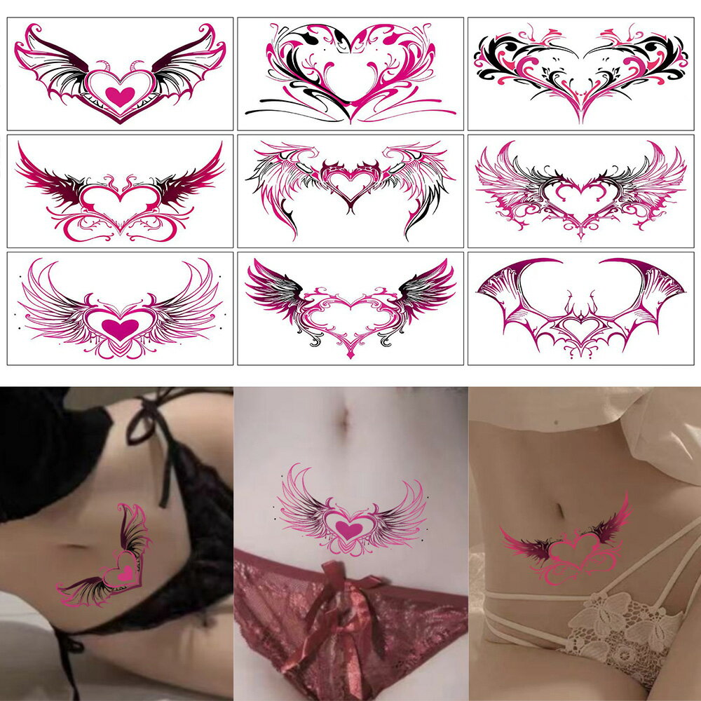 淫紋シール 男の娘 淫紋タトゥー 子宮 タトゥーシール セクシー 刺青シール 淫語 ボディーシール お腹 コスプレレディース エッチ 夢魔 魅魔