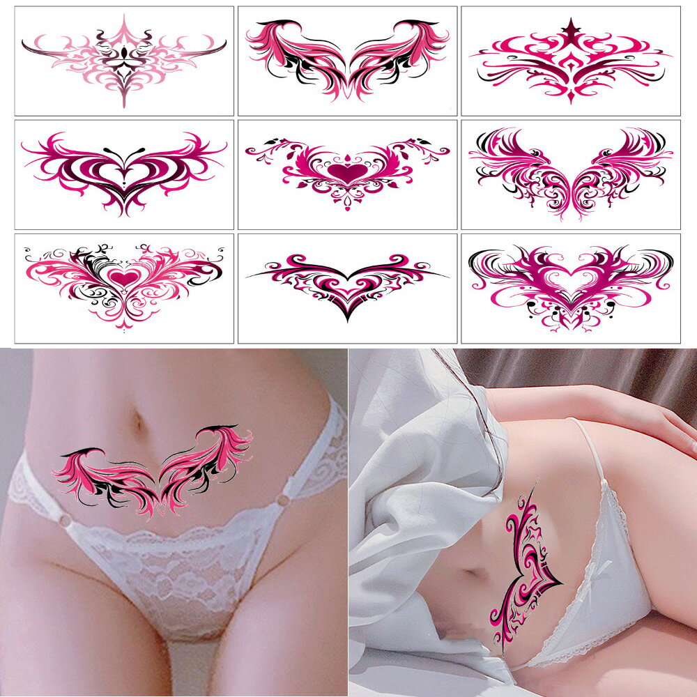 淫紋シール 子宮 リアル 淫紋 タトゥーシール タトゥーシール セクシー 過激 刺青シール 淫語 ボディーシール お腹 コスプレレディース エッチ 夢魔 魅魔