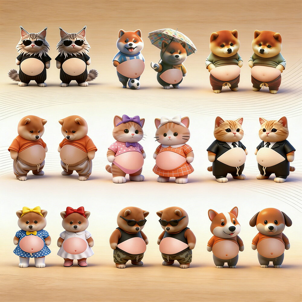 犬 お腹 シール ぷくぷく 動物 3d ステッカー 可愛い デコレーションシール 立体 もっちりスクイーズ 柴犬おなかぷにぷにシール ストレス解消 グッズ デブ犬 マシュマロ触感 手帳用 携帯電話飾り用 日記帳用 DIY用