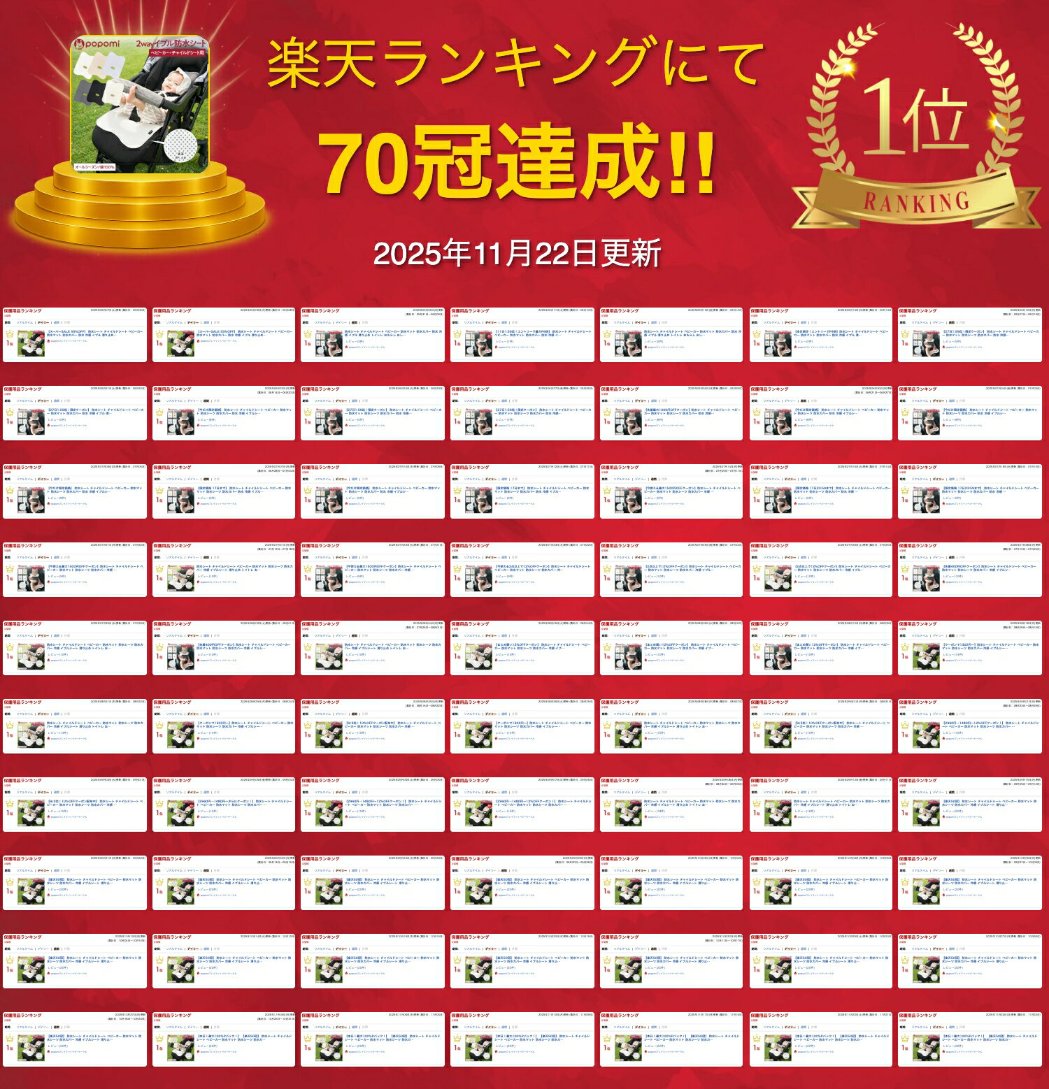 【本日！最大100％Pバック！】 【楽天50冠】 防水シート チャイルドシート ベビーカー 防水マット 防水シーツ 防水カバー 冷感 イブルシート 滑り止め トイトレ おもらし おねしょシート 食べこぼし 綿100% パッド パット ドライブ 車 赤ちゃん ベビー キッズ 子供 popomi 2