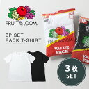 FRUIT OF THE LOOM FTL 3P 天竺 TC 半袖 無地 Tシャツ フルーツオブザルーム 3枚セット インナー メンズ