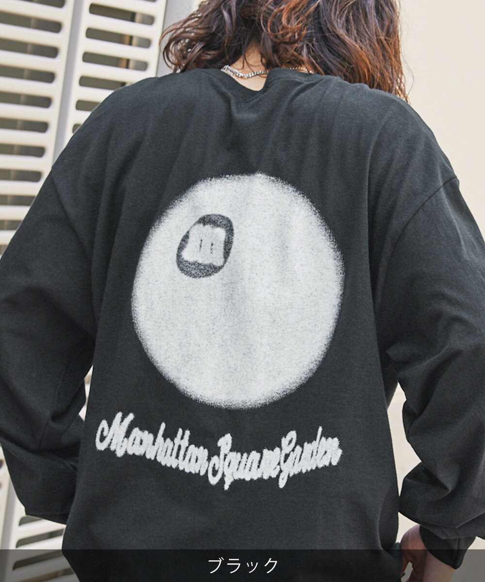 GILDAN/ビッグシルエットヴィンテージライクビリヤードロゴロンT