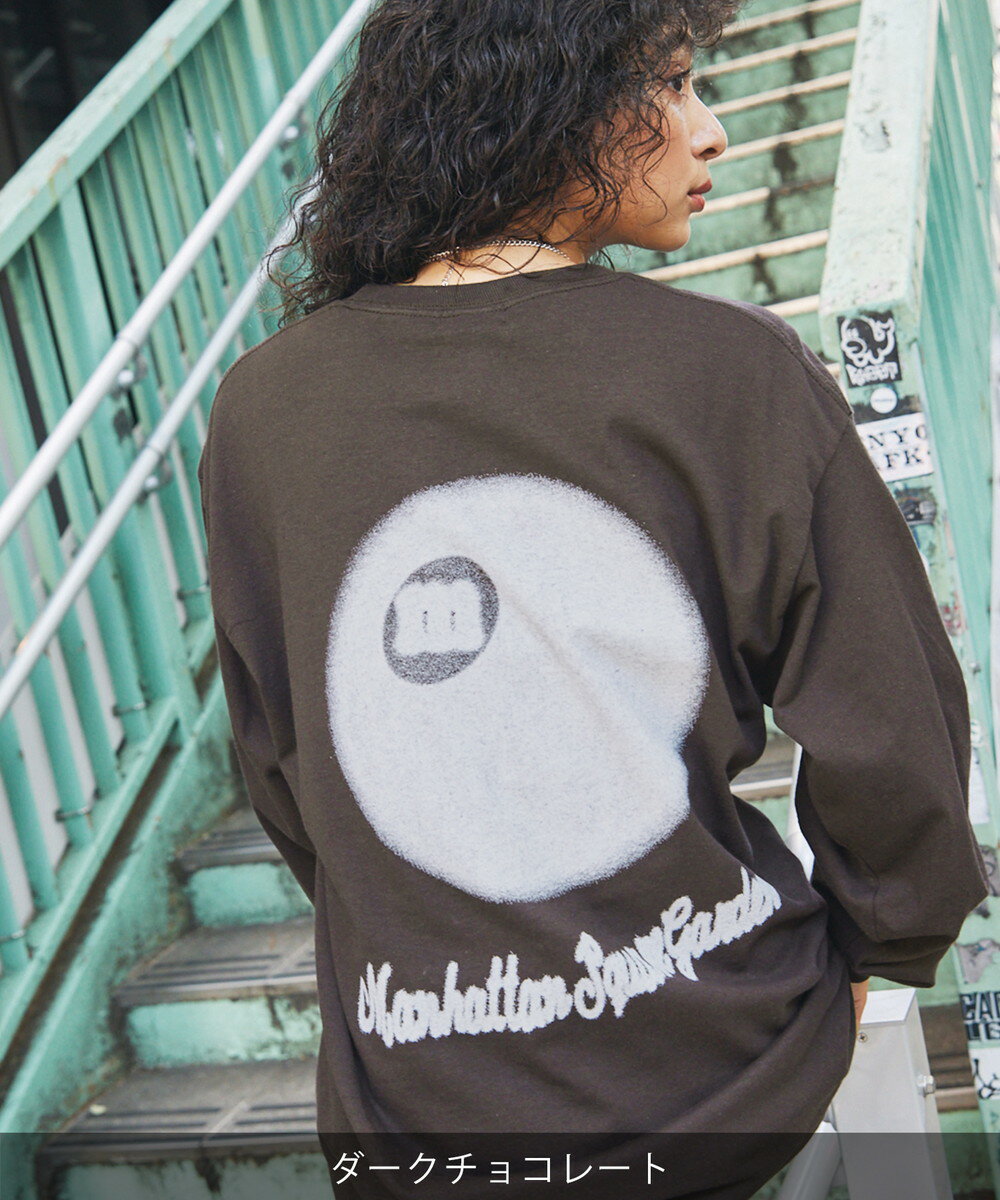 GILDAN/ビッグシルエットヴィンテージライクビリヤードロゴロンT