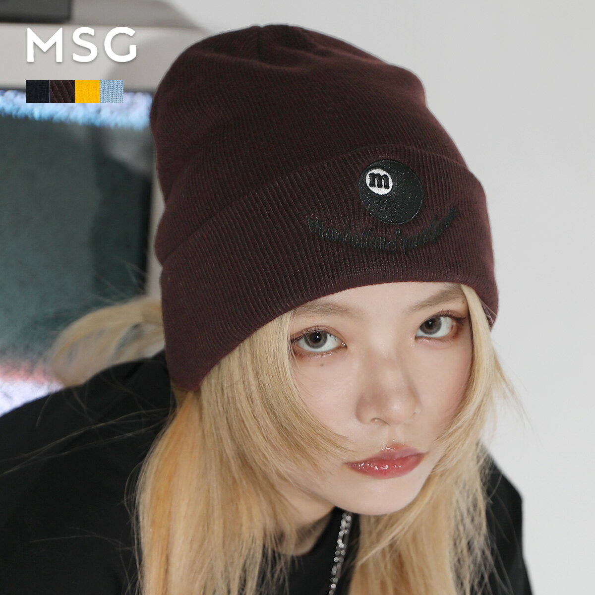 楽天SOYOUS（ソユーズ）ビーニー ニット帽 メンズ レディース ユニセックス ウォッシャブル 刺繍 ロゴ 春 秋 冬 MSG