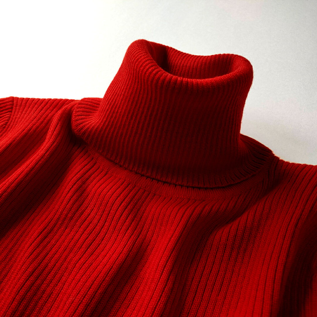 楽天市場】ウール100%（カラーレッド）（ニット・セーター｜トップス