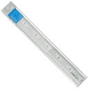 直定規 300×3mm 目盛溝付 【23-0510】定規 製図 目盛付き 溝付き