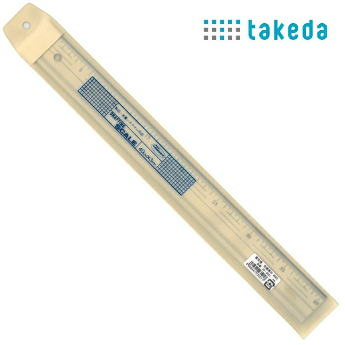 直定規 360x3mm 目盛溝付 目盛りと溝付きの直定規です 23-0520 目盛り溝付直定規