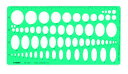 タケダ テンプレート 楕円定規【29-0050】( 製図 製図用品 製図用定規 建築 図面 製図テンプレート 定規 使いやすい 見やすい たけだ TAKEDA タケダ デザイン インクエッジ 領収書対応可能 DIY