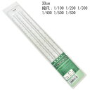 takeda ヘキサスケール 30cm 一般用 縮尺:1/100 1/200 1/300 1/400 1/500 1/600 再生アクリル樹脂製 ( スケール ...