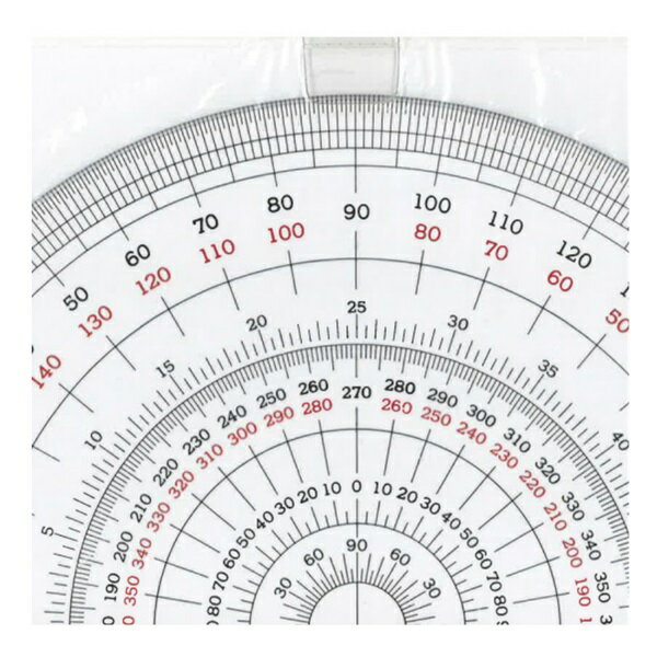 半円分度器 25cm（3mm厚S-25 ( 分度器 半円 タケダ デザイン 事務用品 製図 建築 半円形 角度を測定 円形 角度目盛り 目盛り 半円分度器 180度 180°土地家屋調査士 作図試験 透明 プラスチック 領収書対応可能