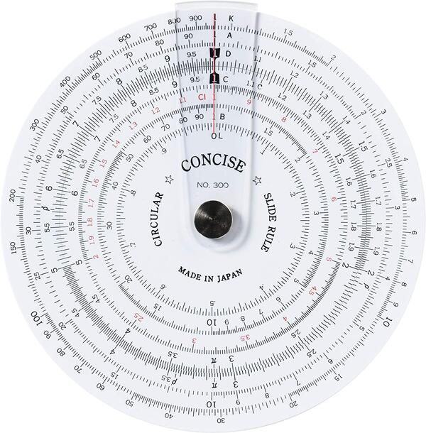 CONCISE コンサイス 円形計算尺 300
