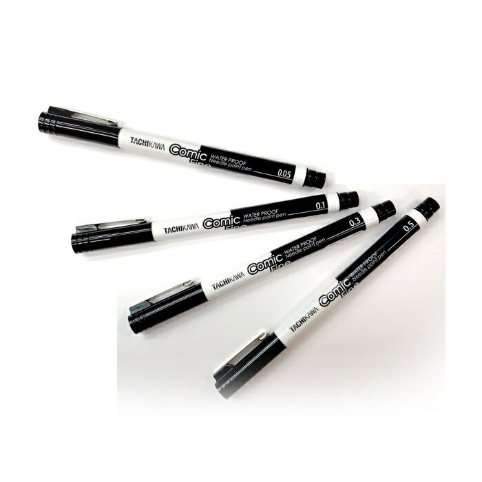 Rakuten - CF4B タチカワ コミックファイン 4本セット ブラック 0.05mm・0.1mm・0.3mm・0.5mm