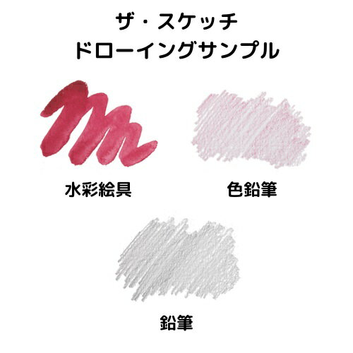 ザ・スケッチ B5 ミューズ muse 特画用紙70枚 画用紙 中性紙 本型 天糊クロス巻き パステル 鉛筆 色鉛筆 アクリル 紙肌はくせのない細目 なめらかな白色