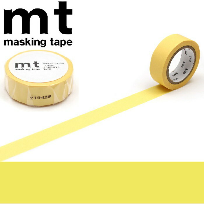 【メール便OK】mt カモ井加工紙 1P たまご マスキングテープ MT01P193R サイズ幅15mm×長さ7m 無地 マステ シンプル カラーマステ カラフ...