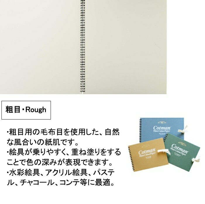 ウインザーアンドニュートン コットマン 水彩紙 スケッチブック F6 318×410mm 水彩用紙 水彩 スケッチブック 水彩帳 水彩画用紙 画用紙 絵画 水彩画 スケッチブック