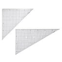 CONCISE コンサイス 三角定規 ネオセクションスケール 300 30cm方眼 三角定規2枚組 30cm×45° 60° デザイン文具 事務用品 製図