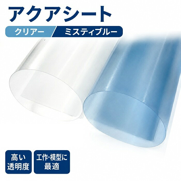 アクアシート 450mm×600mm×0.2mm厚 ジオラマ 水面シート 水面表現 水表現 ジオラマ素材 模型材料 模型素材 情景模型 鉄道模型 建築模型 エンボスシート PPシート ポリプロピレン 透明シート クリアー ミスティブルー 川 池 海 水辺 工作 DIY タケダ takeda