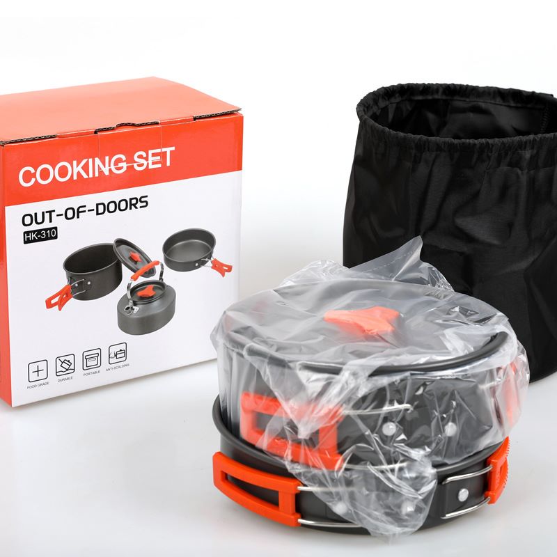 クッカー クッカーセット 2〜3人 アルミ製 鍋 フライパン ケトル 3点セットキャンプ用品 アウトドア sozo-1-10001067 sozo サンプル画像3