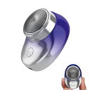 小型電動シェーバー 電気シェーバー IPX7防水 乾湿両用 お風呂剃り ミニ 軽量 ひげそり ポータブル 6枚刃 回転式 旅行 出張 車内常備