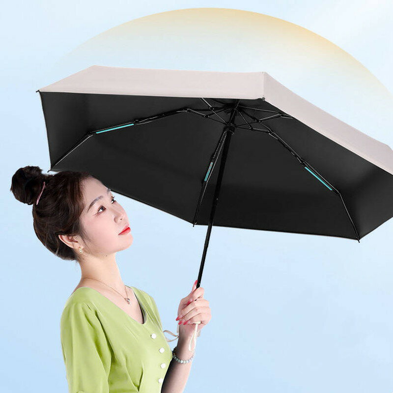 日傘 完全遮光 遮熱 超軽量 わずか210g 折り畳み傘 6本骨 uvカット 紫外線対策 日焼け対策 メンズ レディース 晴雨兼用